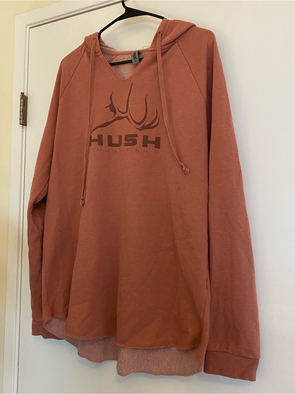 Hush Rust Hooded Sweatshirt with Antler Logo